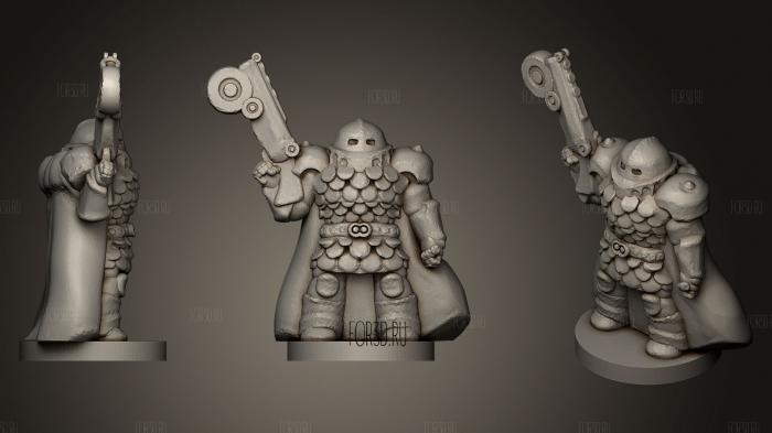 Gunner Knight stl model for CNC